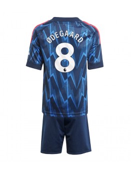 Arsenal Martin Odegaard #8 Replika Borta Kläder Barn 2025-26 Kortärmad (+ byxor)